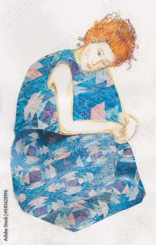 girl in sad thoughts