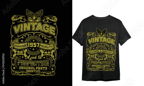 Vintage Genuine 1957 T-shirt Design