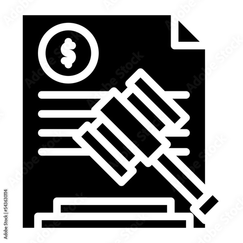 auction banking money icon