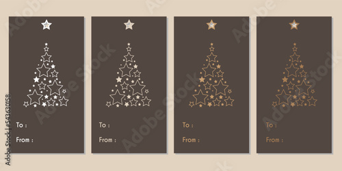 Merry Christmas tags set. Christmas printable gift tags.