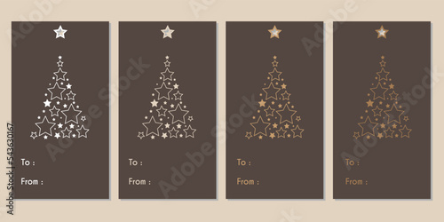 Merry Christmas tags set. Christmas printable gift tags.