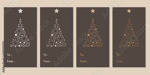 Merry Christmas tags set. Christmas printable gift tags.