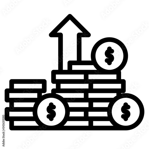 profits banking money icon