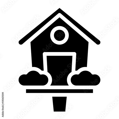 birdhouse spring season nature icon