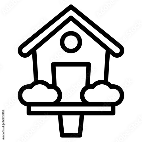 birdhouse spring season nature icon