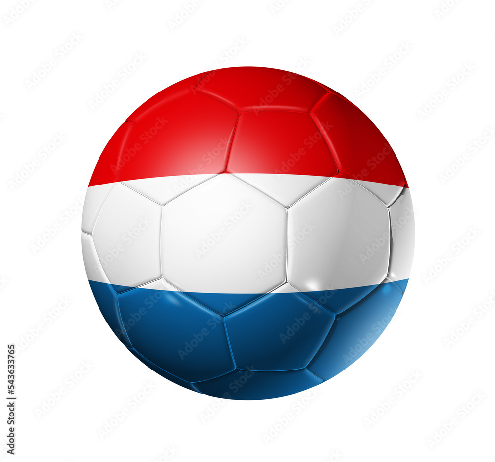 Soccer football ball with Netherlands flag Soccer football ball with Netherlands flag