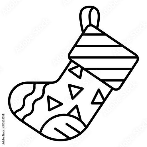 stocking outline icon