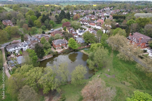 Photography Hadley common London Borough of Barnet drone aerial view..