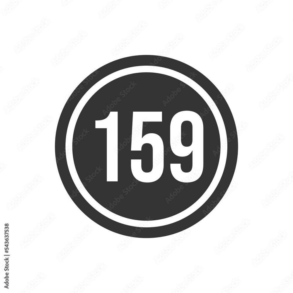 Numeric icon vector design templates Numeric icon vector design templates