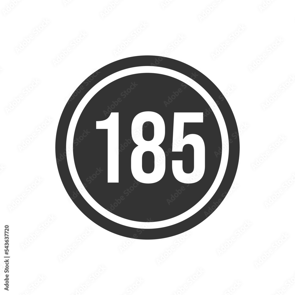 Numeric icon vector design templates Numeric icon vector design templates