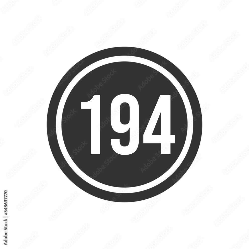 Numeric icon vector design templates Numeric icon vector design templates