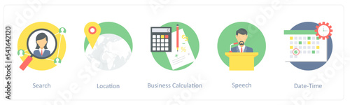 search, location, business calculation 