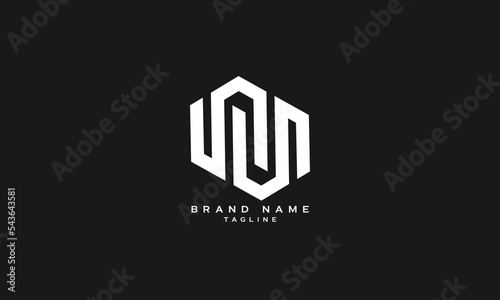 UNUN, Abstract initial monogram letter alphabet logo design photo