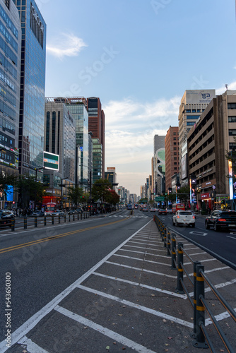 the view of gangnam avenue photo