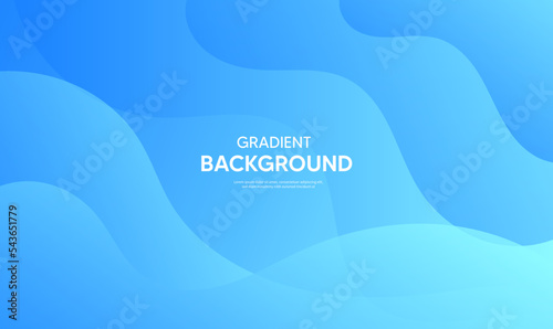 Abstract blue wave background, Blue banner