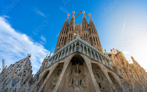 Sagrada Familia von Antoni Gaudi, Barcelona, Katalonien, Spanien, photo
