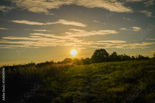 sunset over the field © Feelkah