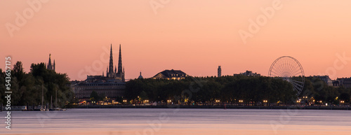 Obraz na płótnie Panorama des quais de Bordeaux