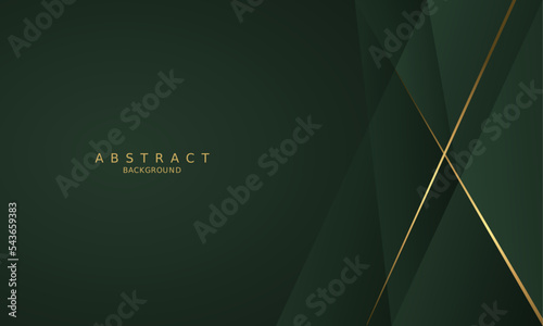 dark green luxury premium background and gold line.