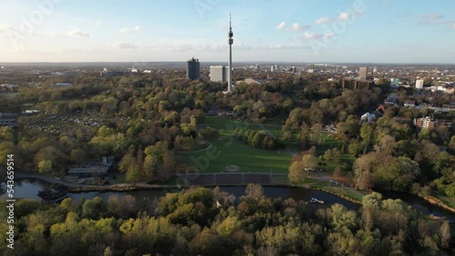 Westfalenpark Dortmund mit Buschmühlenteich und 