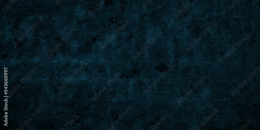 Black and blue stone concrete grunge wall texture and backdrop background anthracite panorama. Panorama dark black or blue slate background or texture.	
