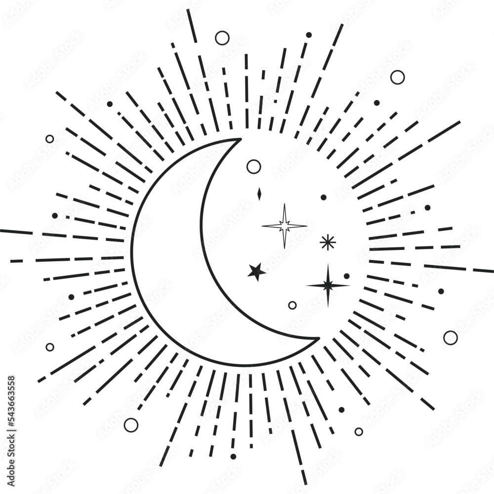 moon-and-stars-on-the-sky-moonlight-at-night-time-moon-shine-at-night