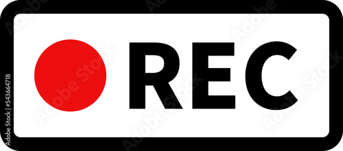 録画中を表すシンプルなアイコン