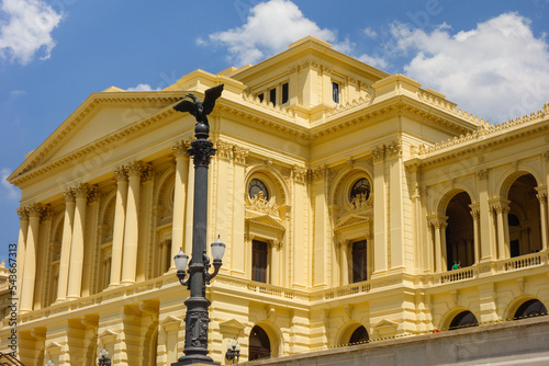 Sao Paulo, Brazil: facade of historic palace of Ipiranga Museum at Independence Park
