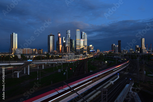 Downtown Moscow at night. © Pavels