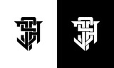 letter jsa or jas logo design