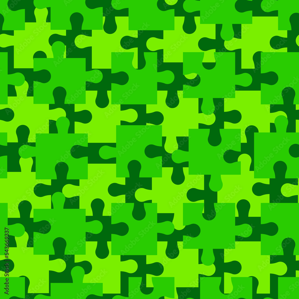 Khaki green puzzle shape seamless pattern. Simple doodle background. Fashion fabric print template. Khaki green puzzle shape seamless pattern. Simple doodle background. Fashion fabric print template.