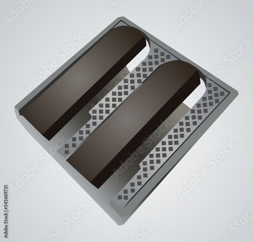 gray metal sharpener vector image