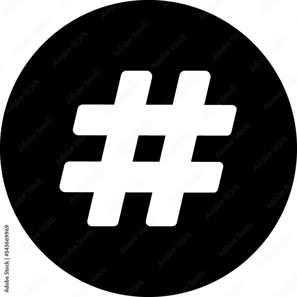 Obraz premium Hashtag sign