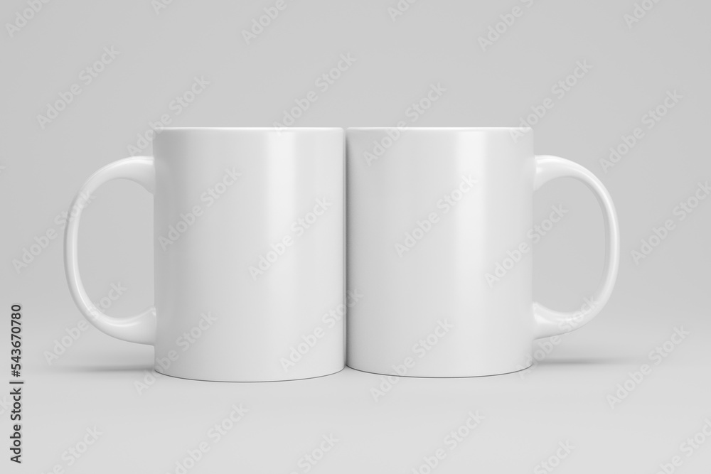 Mug mock up / Coffee cup template on studio background Mug mock up / Coffee cup template on studio background