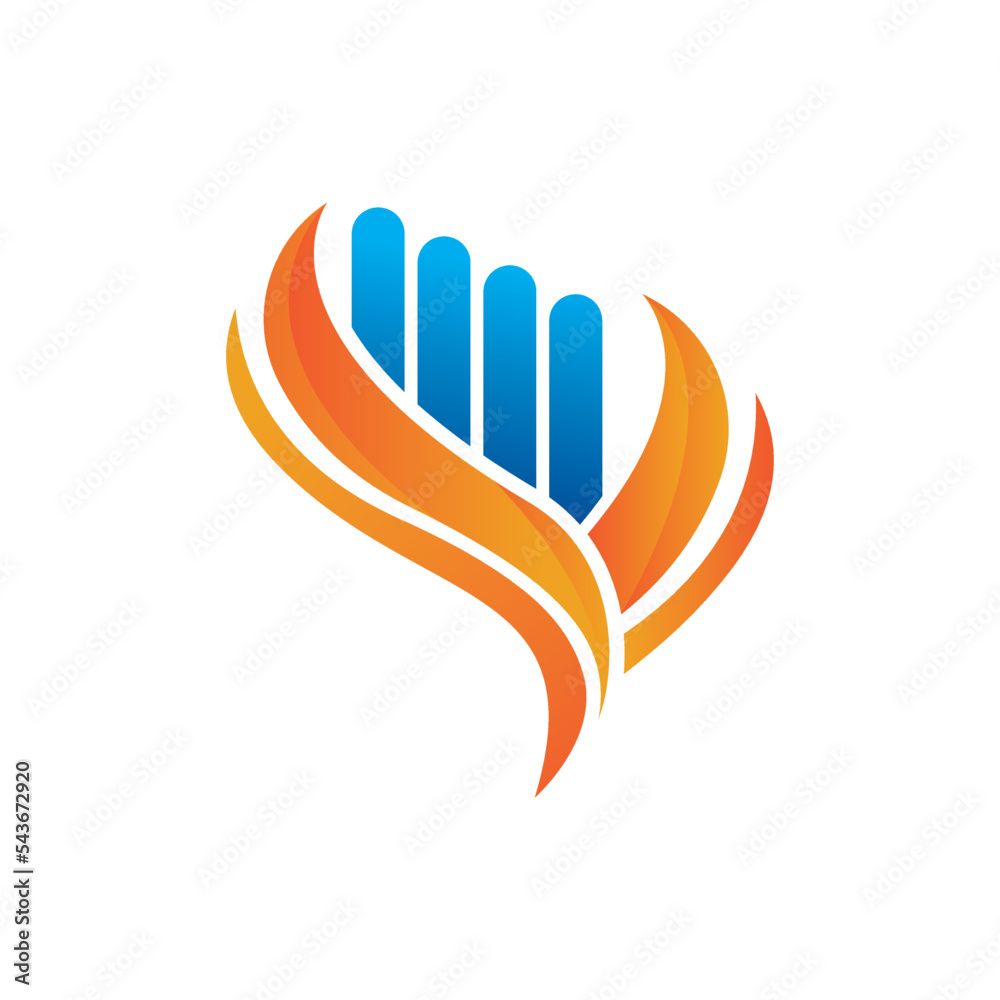 Fototapeta premium Business finance logo template