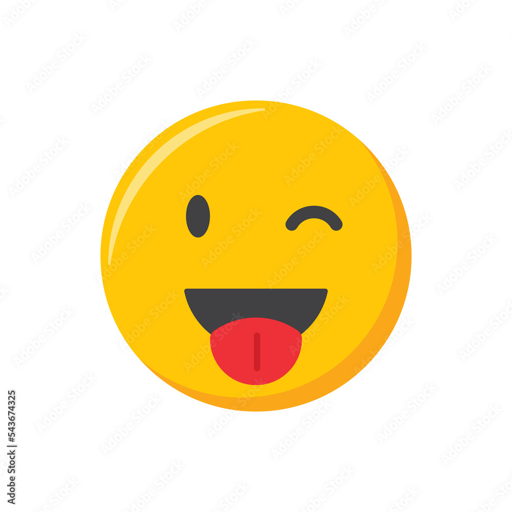 Emoji icon. Happy and smiling Emoticon vector illustration Emoji icon. Happy and smiling Emoticon vector illustration