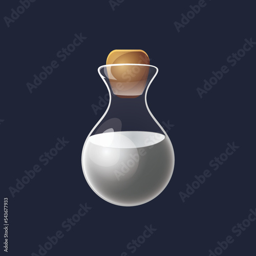 Game UI asset. Gaming user interface potion bottle icon. vector illustration