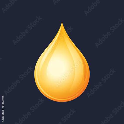 Game UI asset. Gaming user interface drop icon. vector illustration