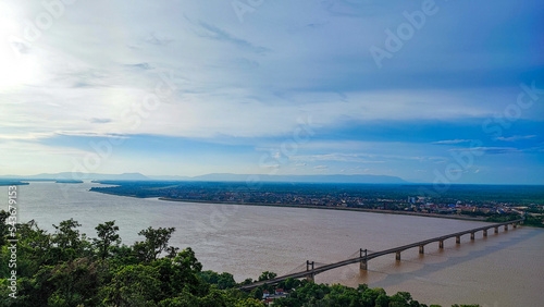Wallpaper Mural The long bridge across the mekong river. Torontodigital.ca