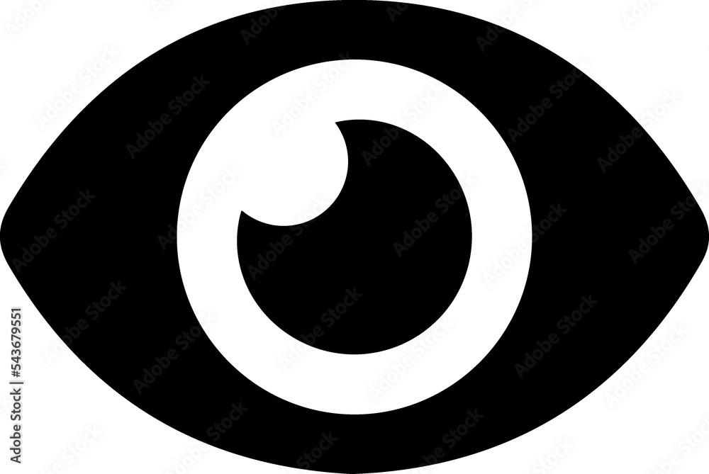 Eye glyph sign Eye glyph sign