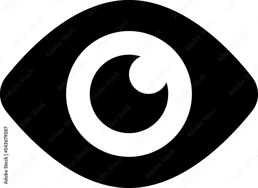 Eye glyph sign Eye glyph sign