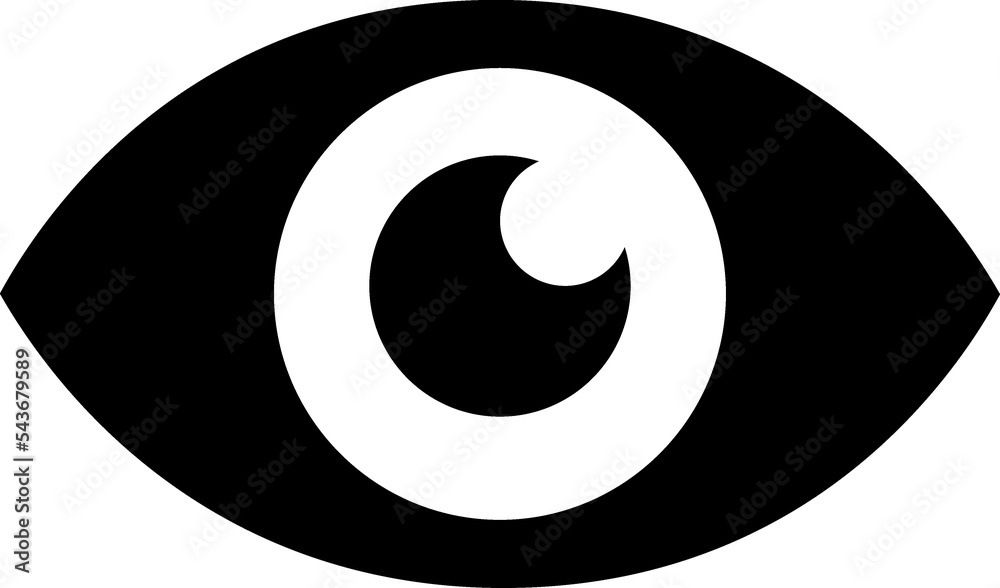 Eye glyph sign Eye glyph sign