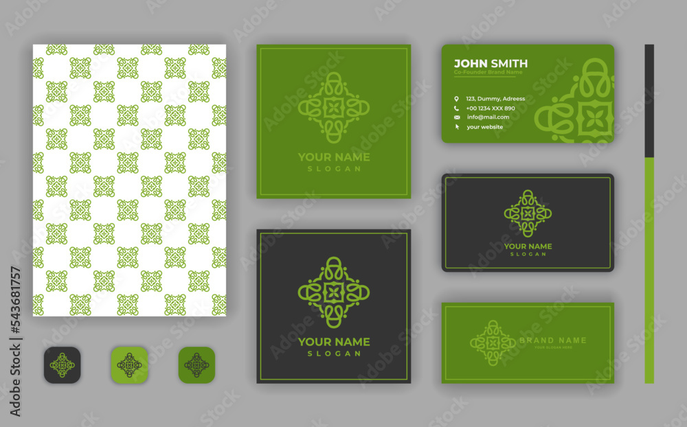Luxury modern corporate business stationery set with mandala template vector file, Colorful arabesque floral ornamental elements Luxury modern corporate business stationery set with mandala template vector file, Colorful arabesque floral ornamental elements