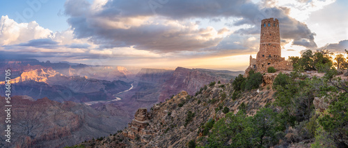 Sunrise at Desert View Watchtower - Grand Canyon National Park - South Rim - Colorado River