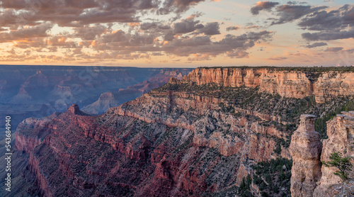 Sunset at Pipe Creek Vista on Desert View Drive - Grand Canyon National Park - South Rim - Golden Hour