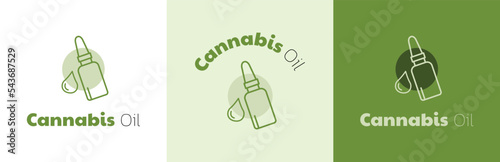 CBD oil logo design set, cannabis medicine symbol, marihuana fluid emblem concept, hemp products editable commercial logotype, hash extract branding, isolated on background
