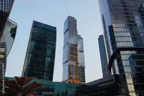 Moscow, Russia. High rise buildings of Moscow business center Moscow - city