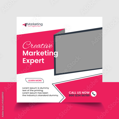 Digital marketing agency Instagram banner and social media post template