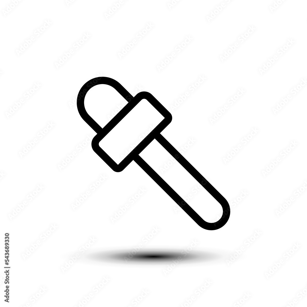 Dropper icon. flat design vector illustration for web and mobile Dropper icon. flat design vector illustration for web and mobile