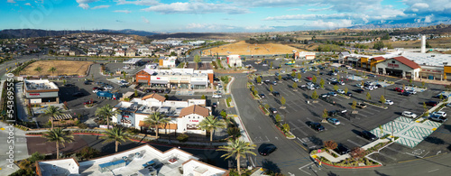 A California Shopping Center from a UAV Aerial Drone